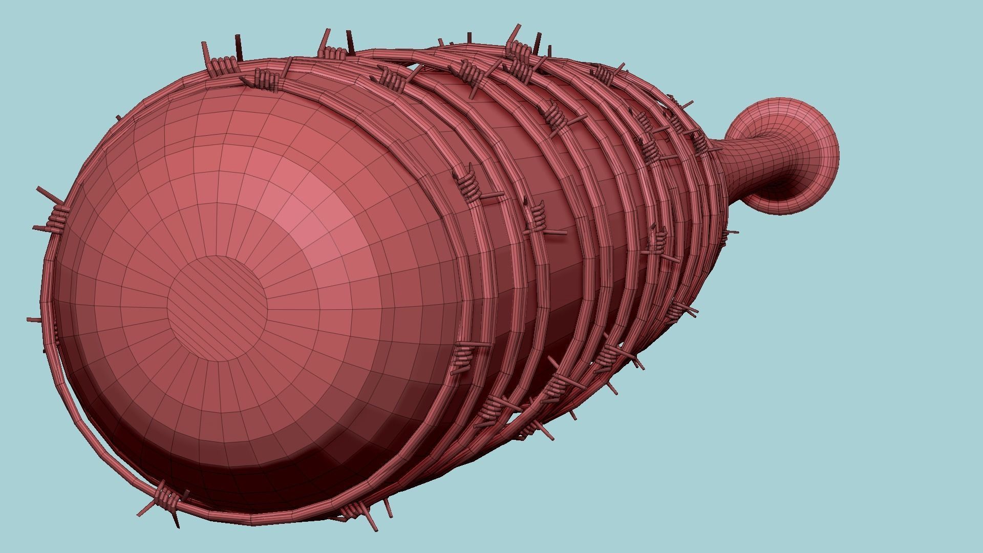 Baseball Bat Weapon 03 - Lucille - Character Weaponry 3D model_16