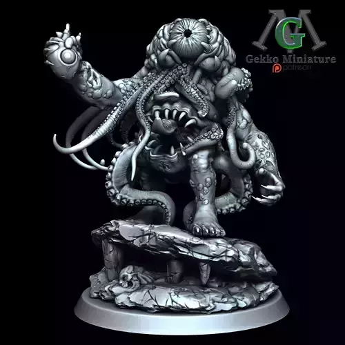 Brain Monster STL 3D Model 