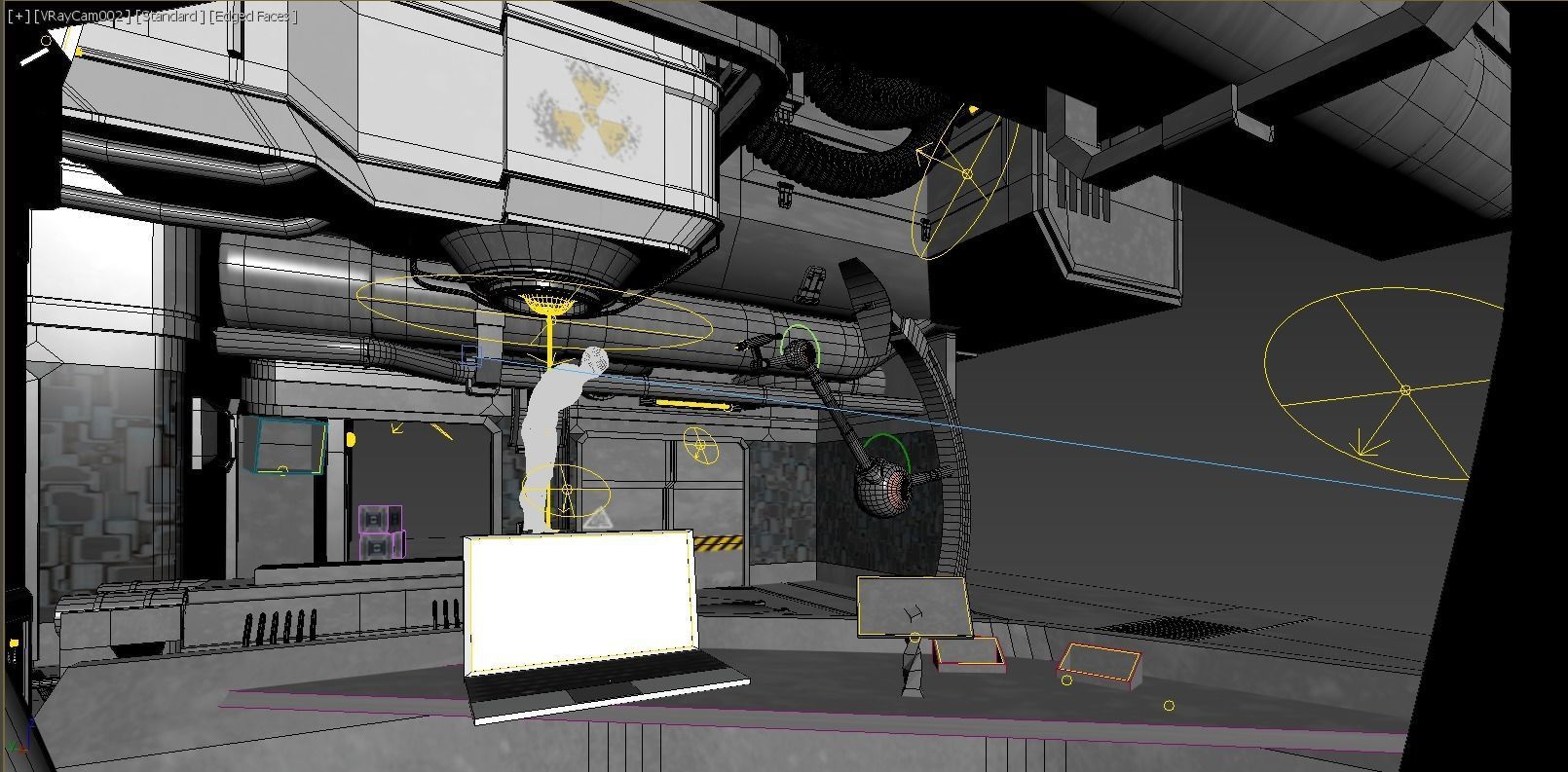 Sci-Fi Laboratory Low-poly 3D model_5