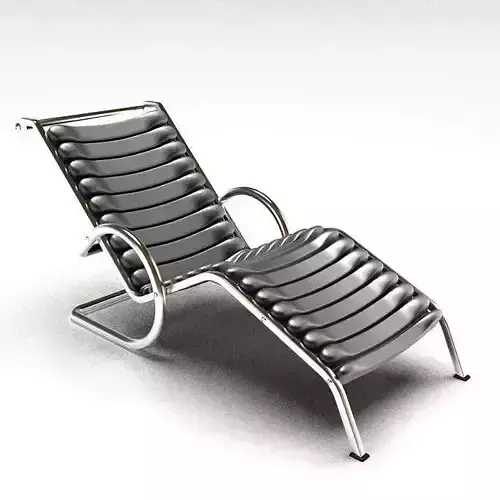 Modern Metallic Patio Chair