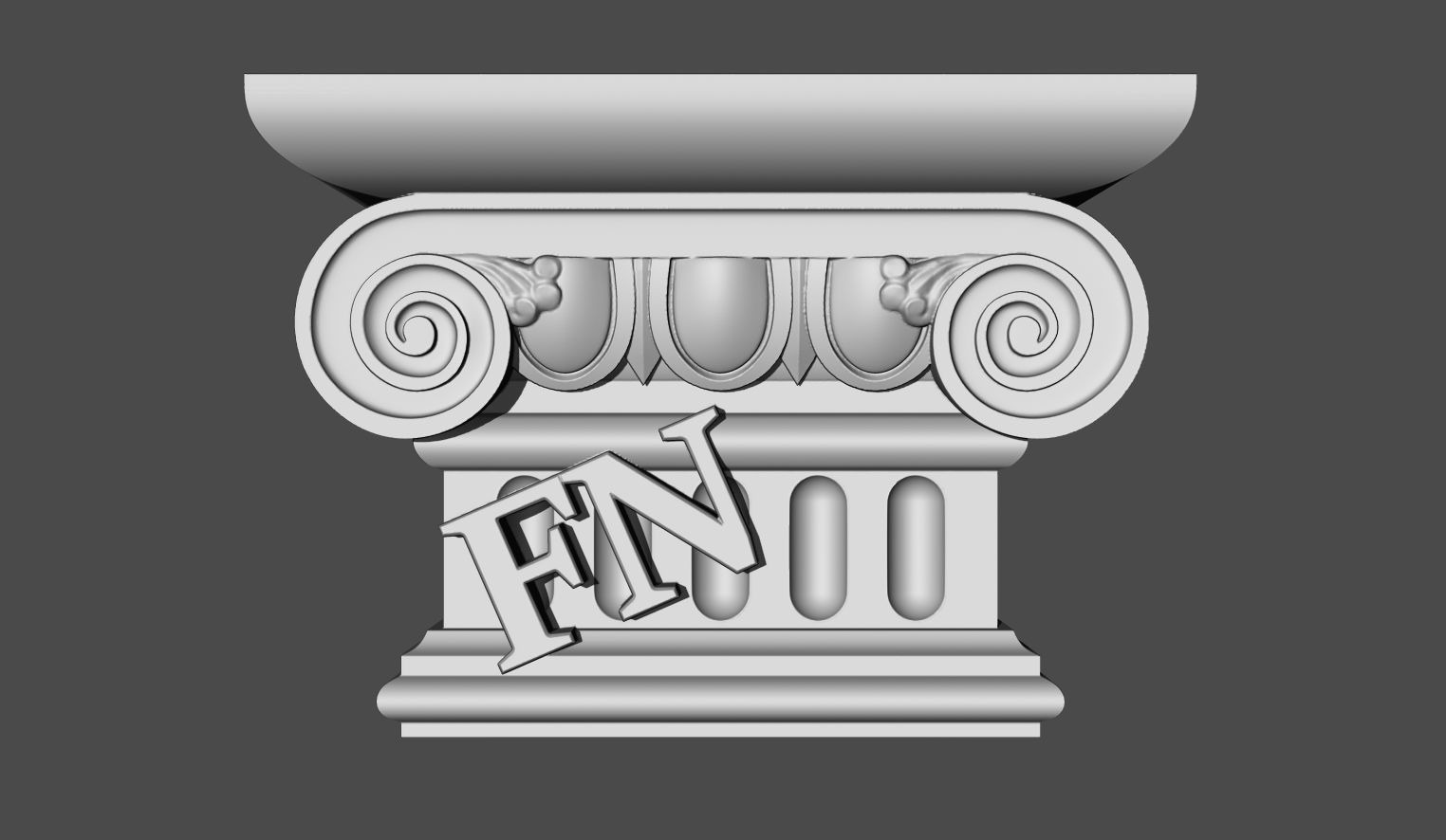 Decorative pilasters 3D model - Free Sample Free 3D model_1