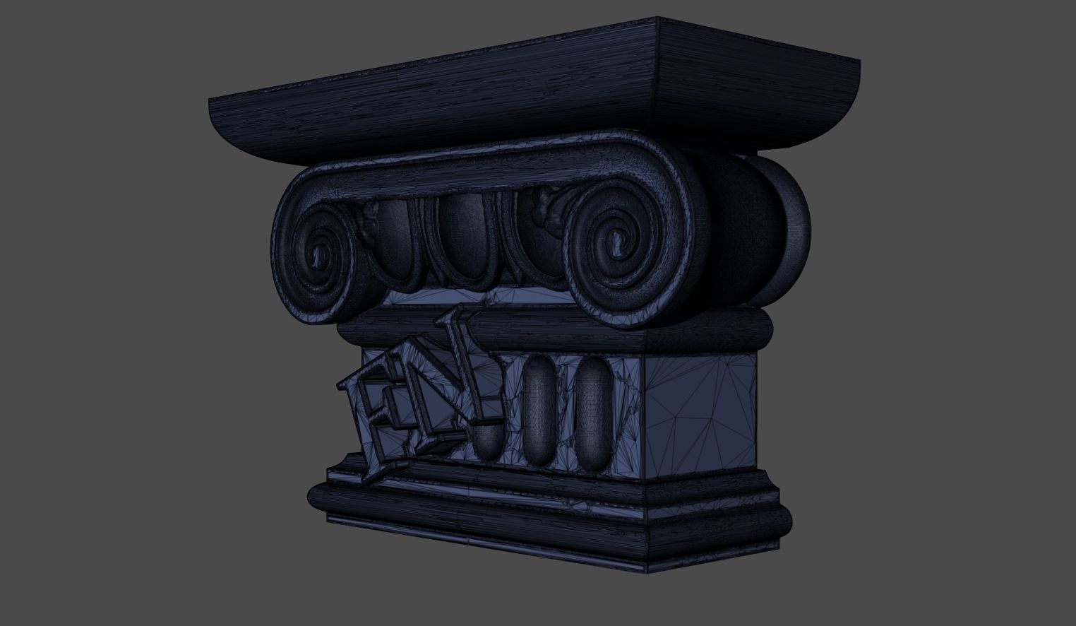 Decorative pilasters 3D model - Free Sample Free 3D model_4