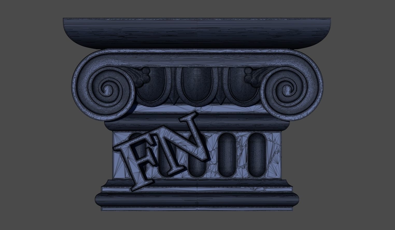 Decorative pilasters 3D model - Free Sample Free 3D model_3
