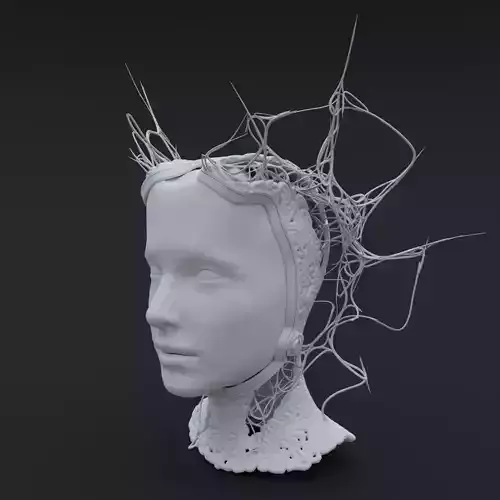 Biopunk Crown 3D model