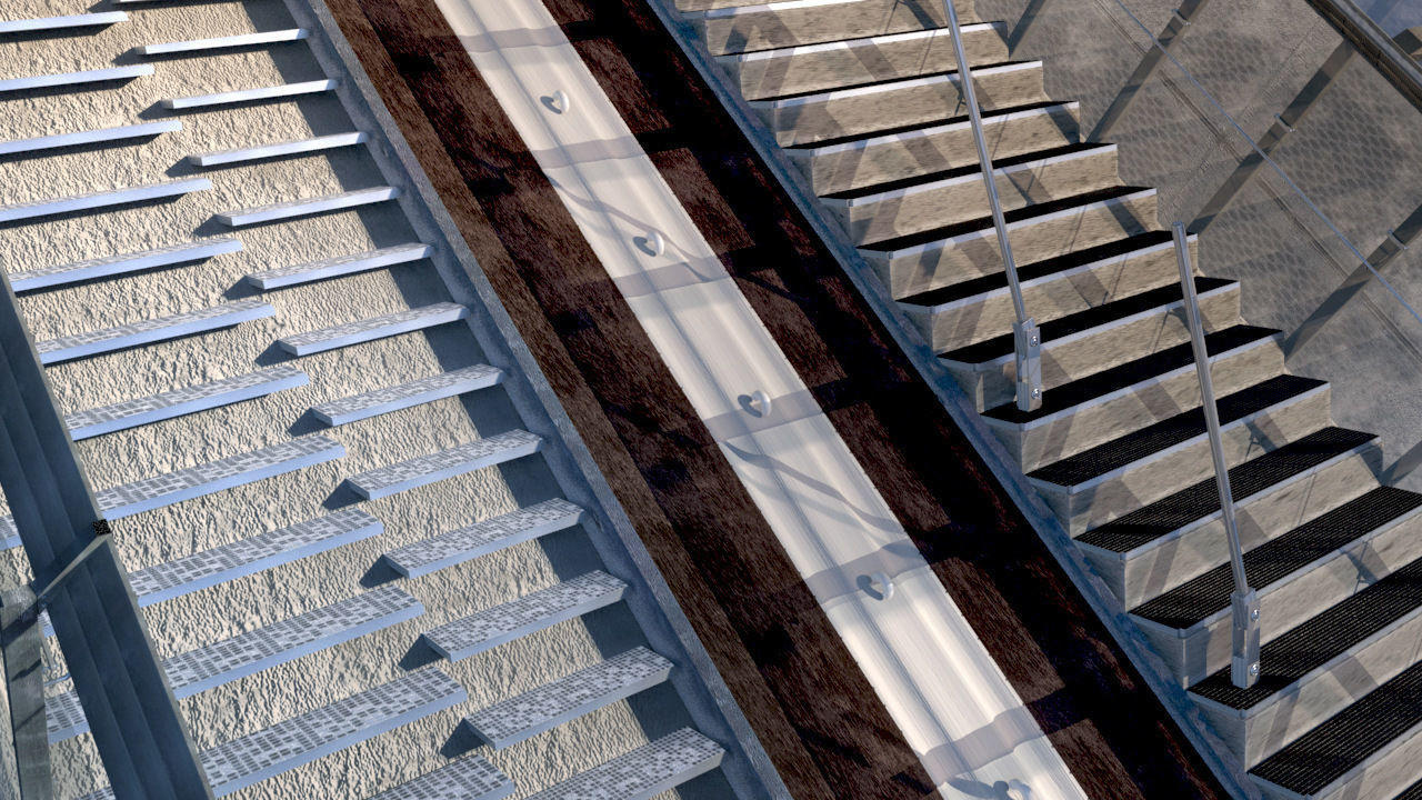 Ski jumping center  3D model_13