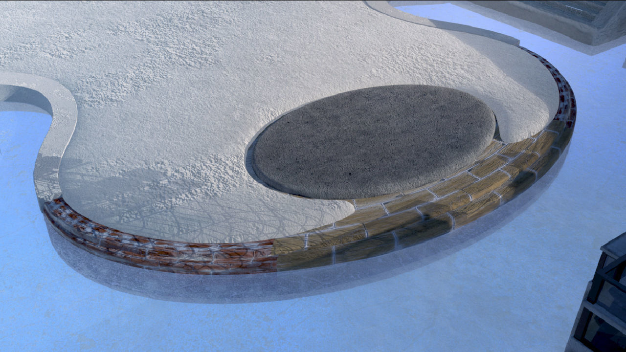 Ski jumping center  3D model_10
