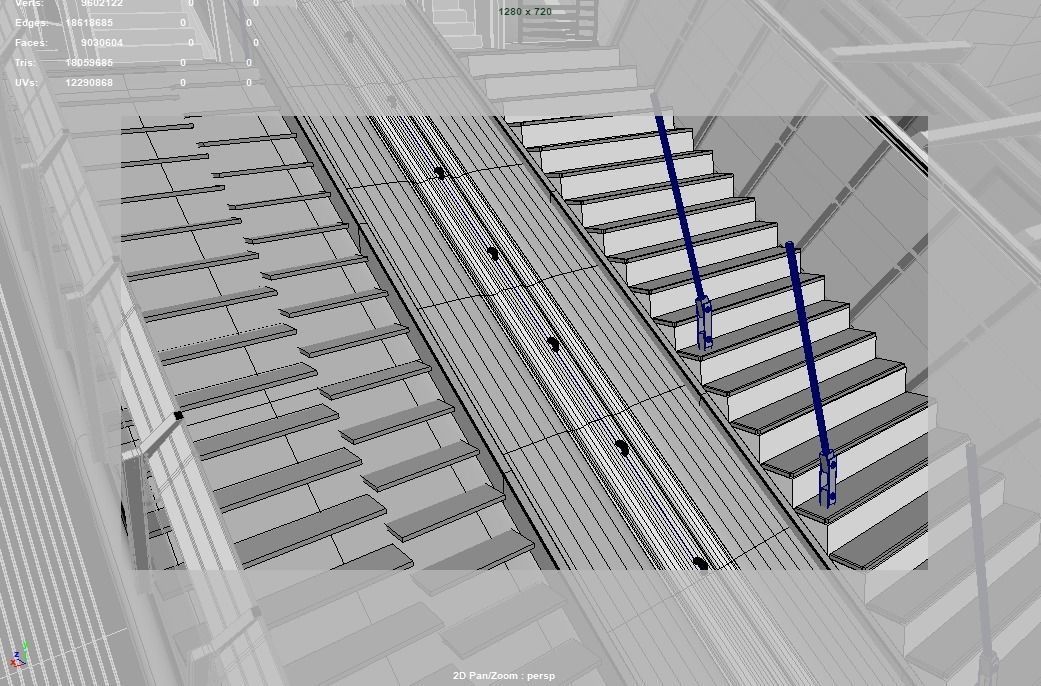 Ski jumping center  3D model_19
