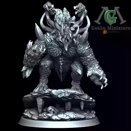 GodMonZilla STL 3D Model for SLA 3D Printing
