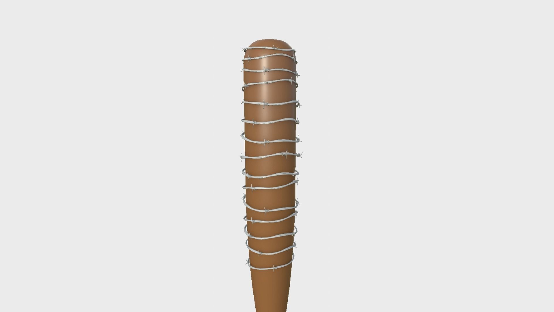 Baseball Bat Weapon 07 Flat Color - Lucille - Character Weaponry 3D model_3