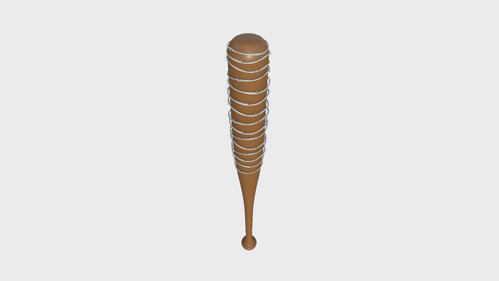 Baseball Bat Weapon 07 Flat Color - Lucille - Character Weaponry 3D model_4