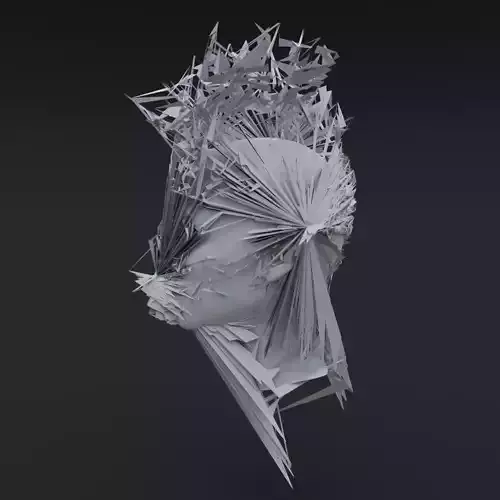 Crystal Helmet 3D model
