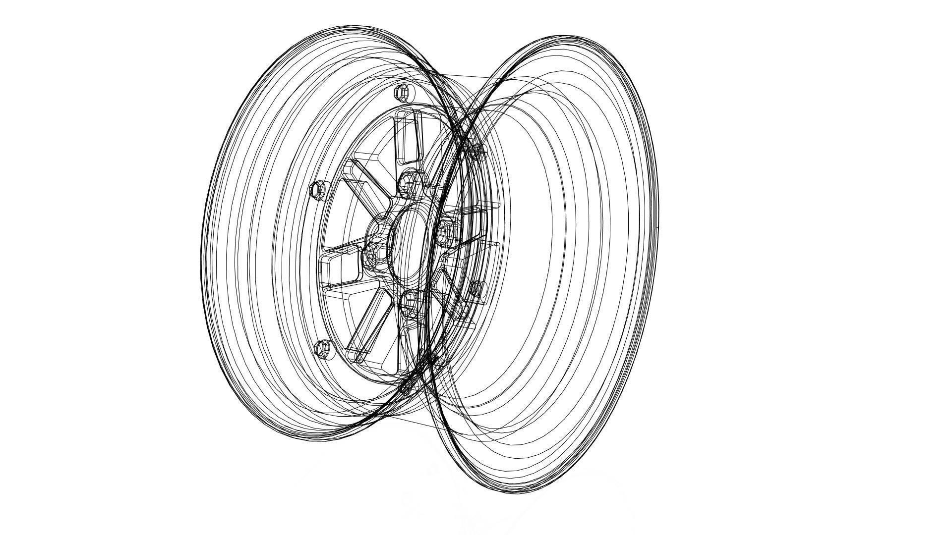 SSR Speed Star rim 3D model_14