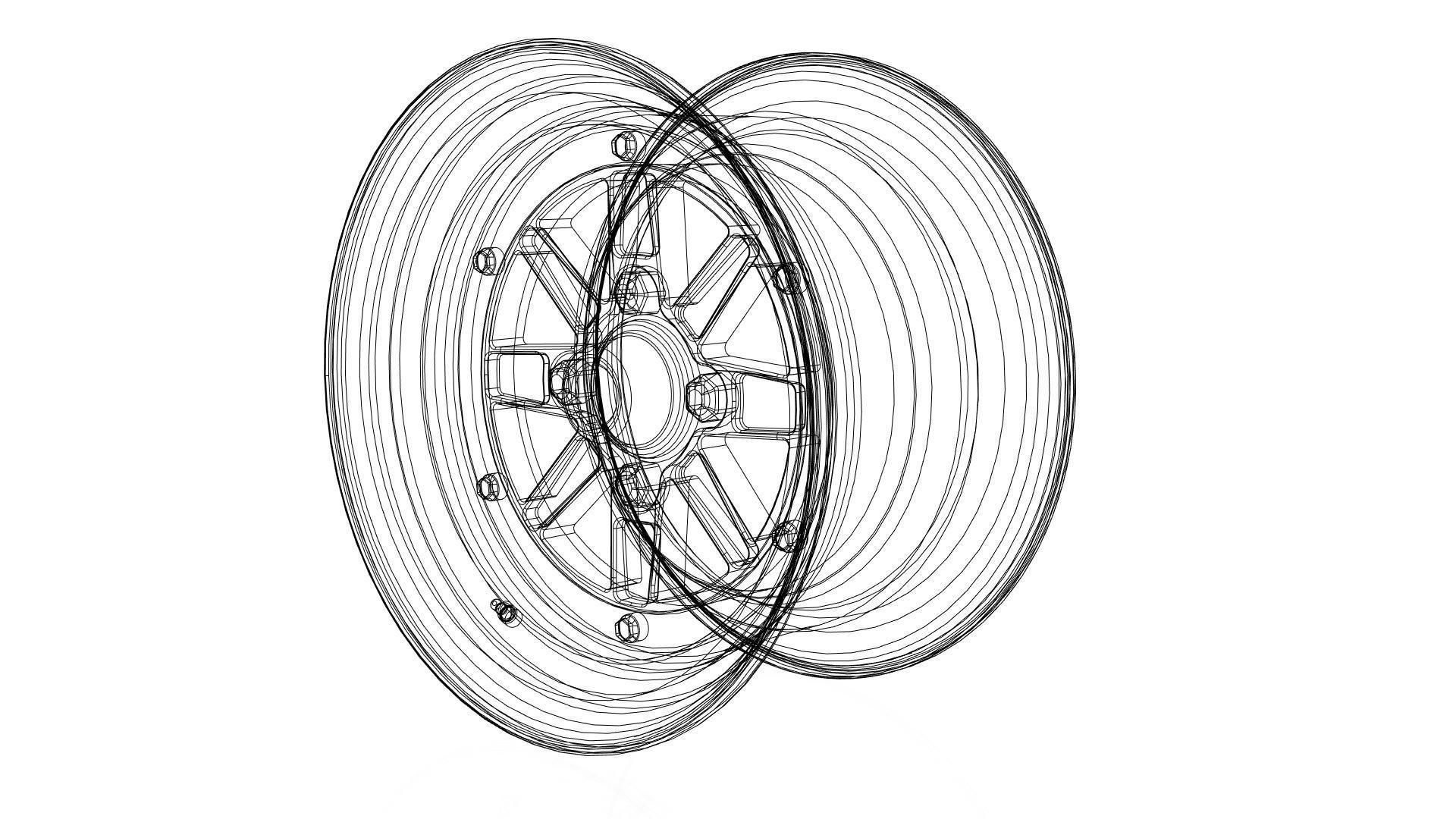 SSR Speed Star rim 3D model_13