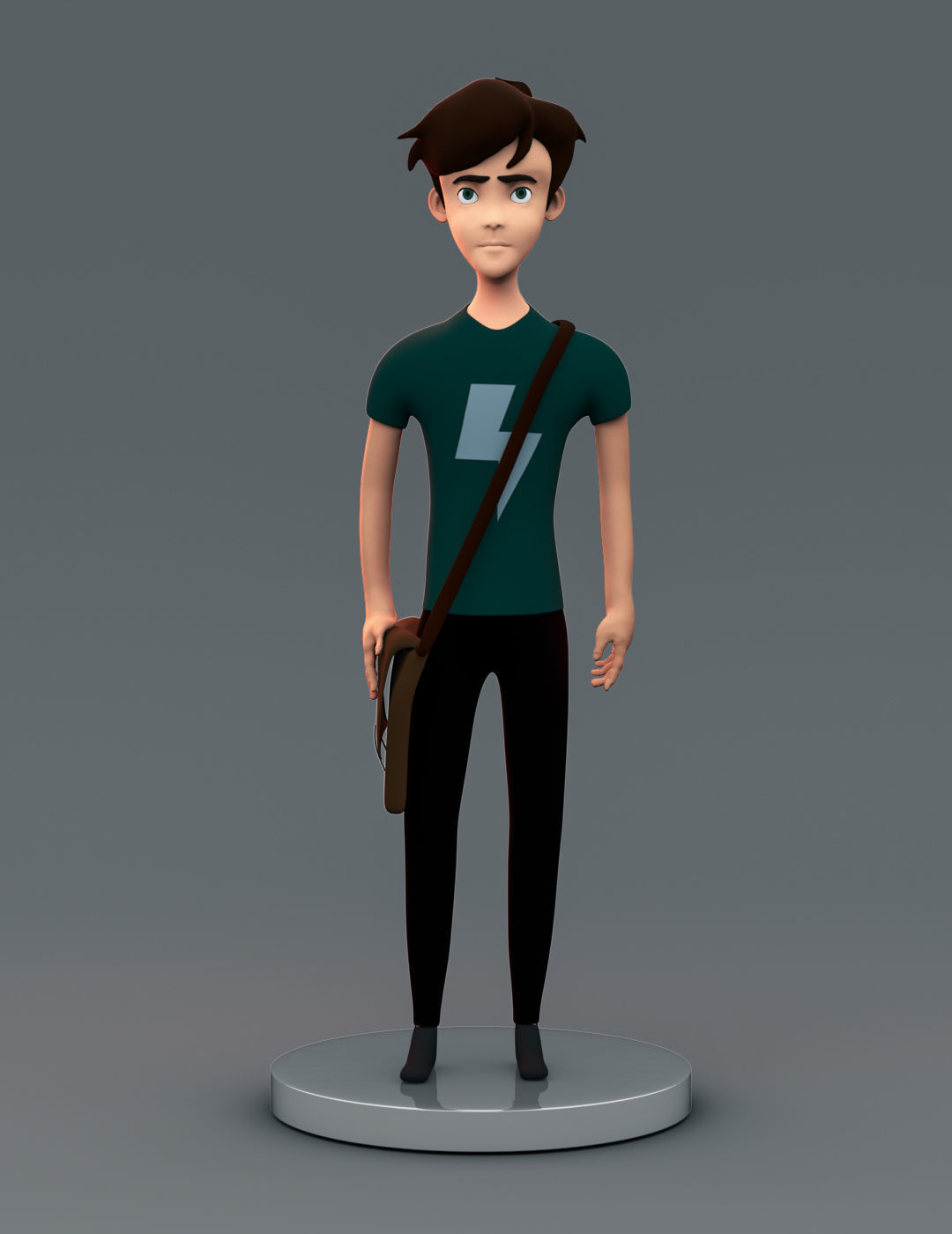 Stylized 3D Character  Low-poly 3D model_3