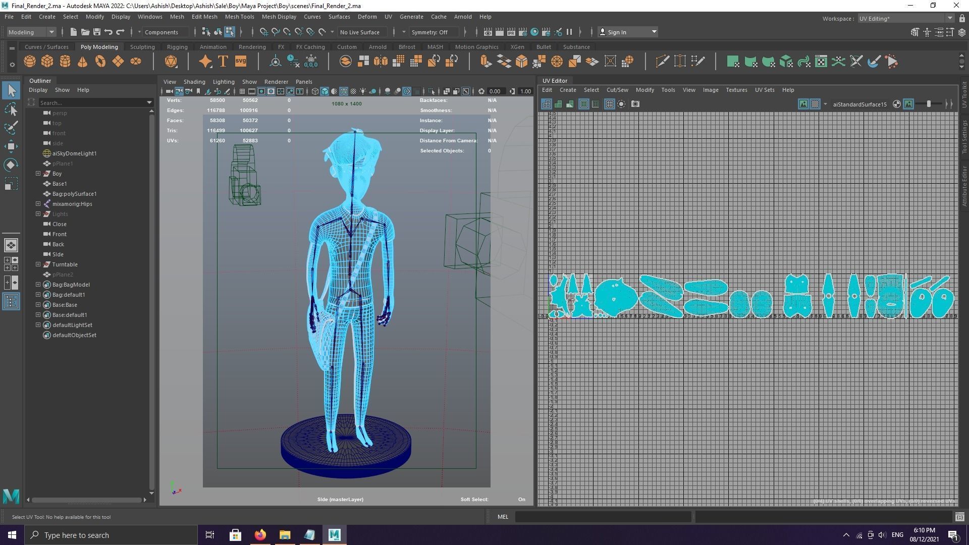 Stylized 3D Character  Low-poly 3D model_7