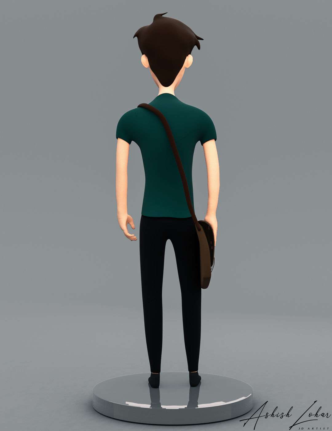 Stylized 3D Character  Low-poly 3D model_5