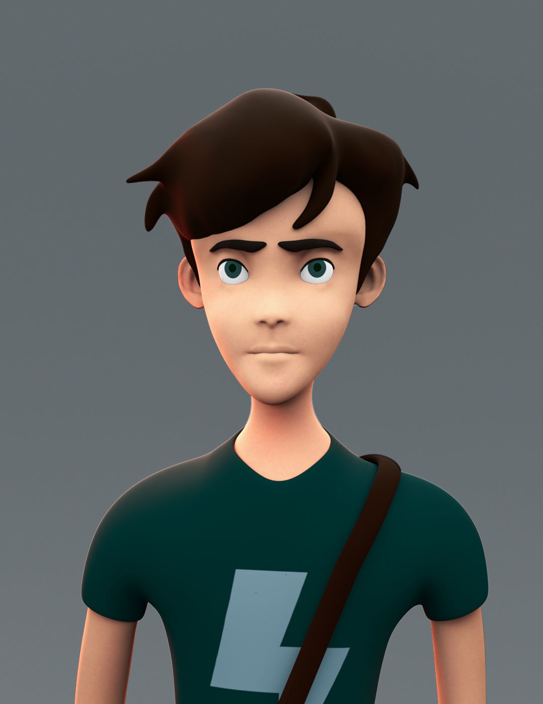 Stylized 3D Character  Low-poly 3D model_2