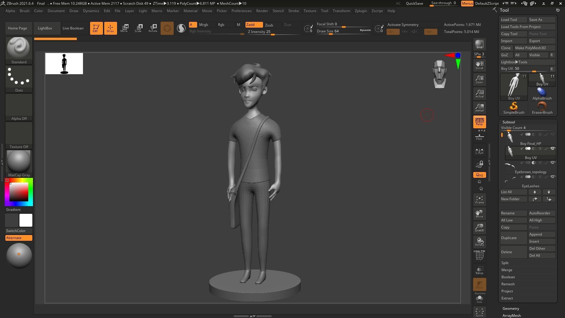 Stylized 3D Character  Low-poly 3D model_6