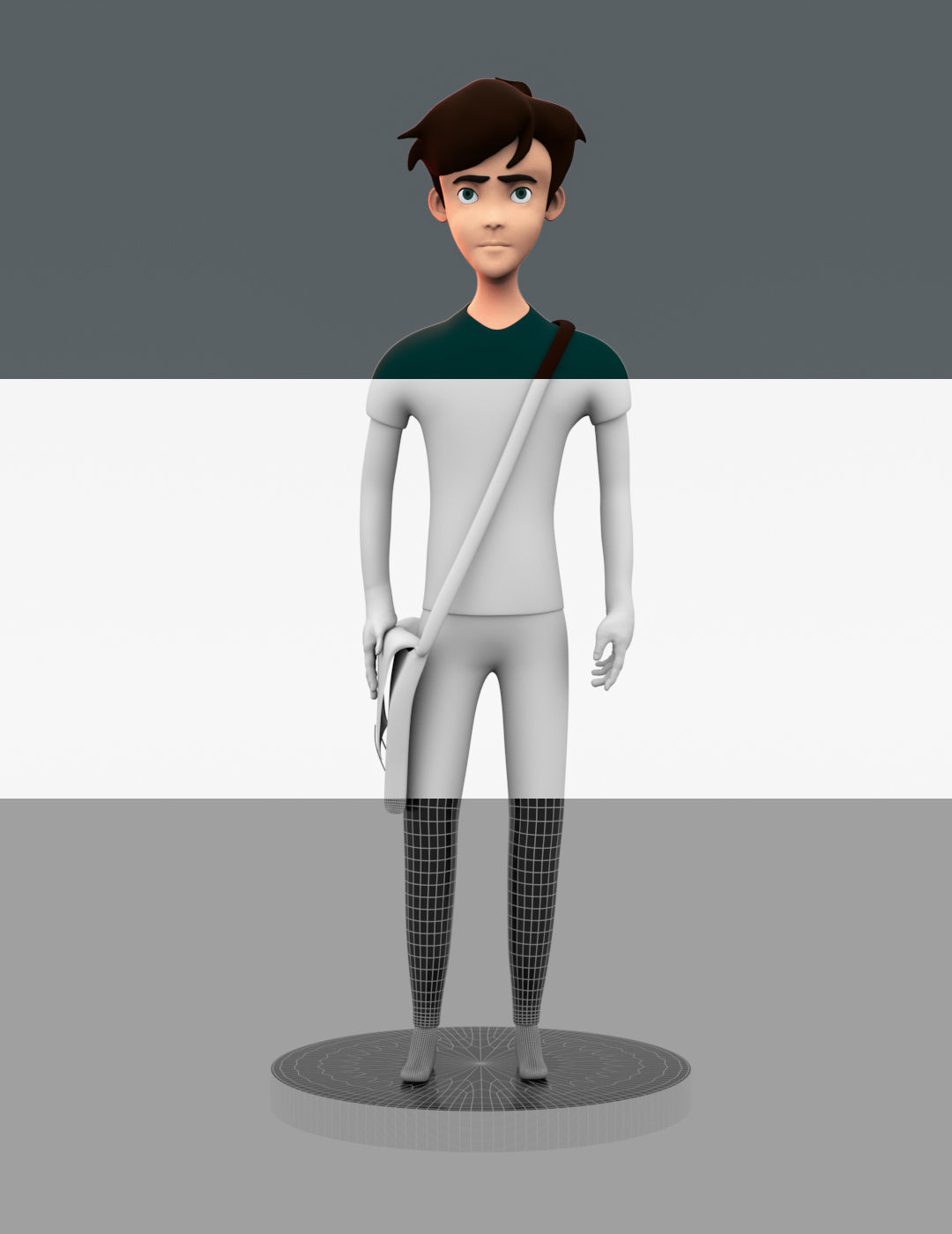 Stylized 3D Character  Low-poly 3D model_4