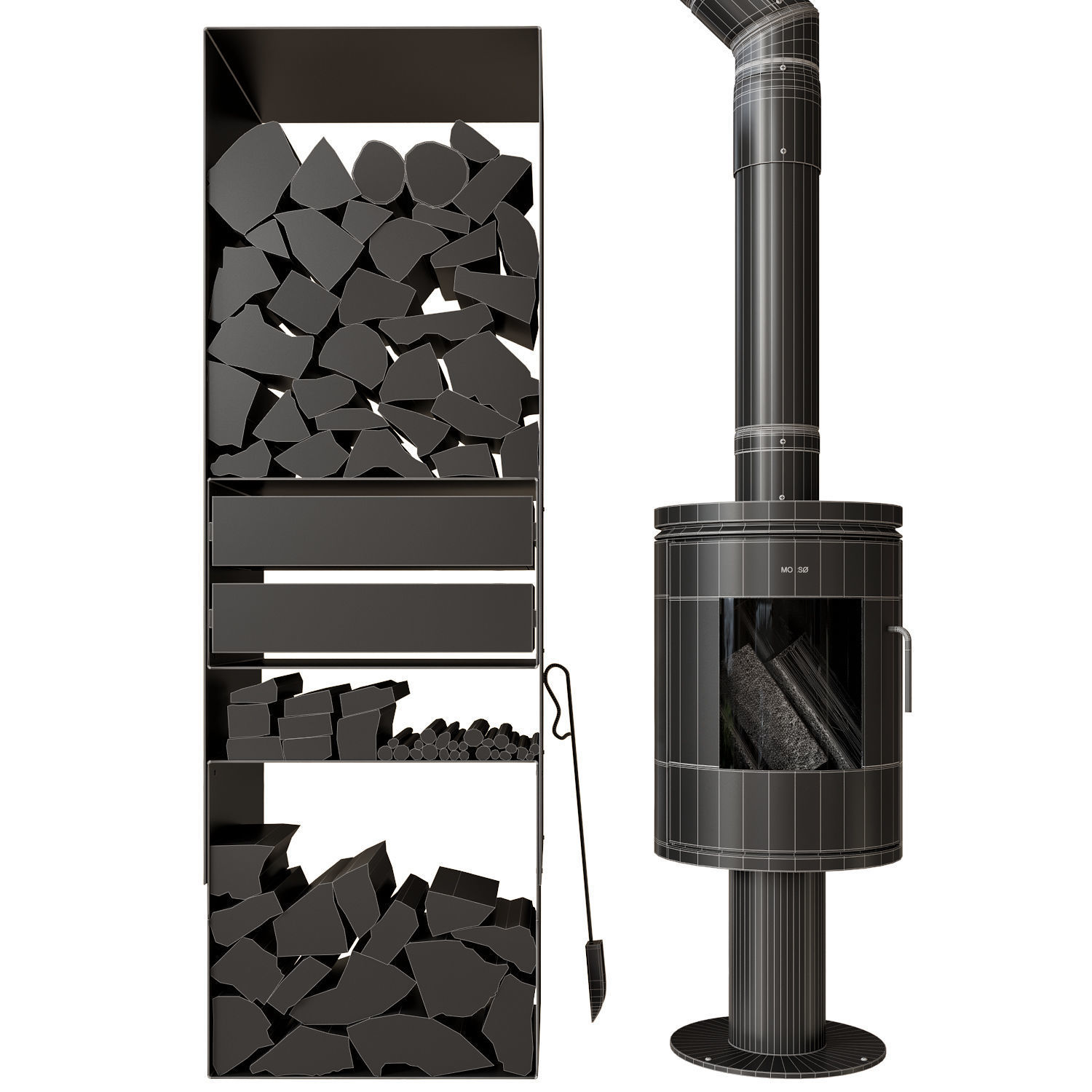 MORSO Fireplace 3D model_2