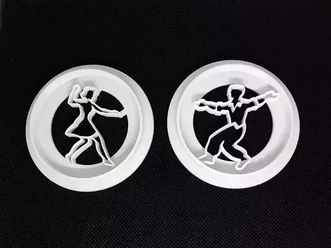 cookie cutters swing dancing 3D print model