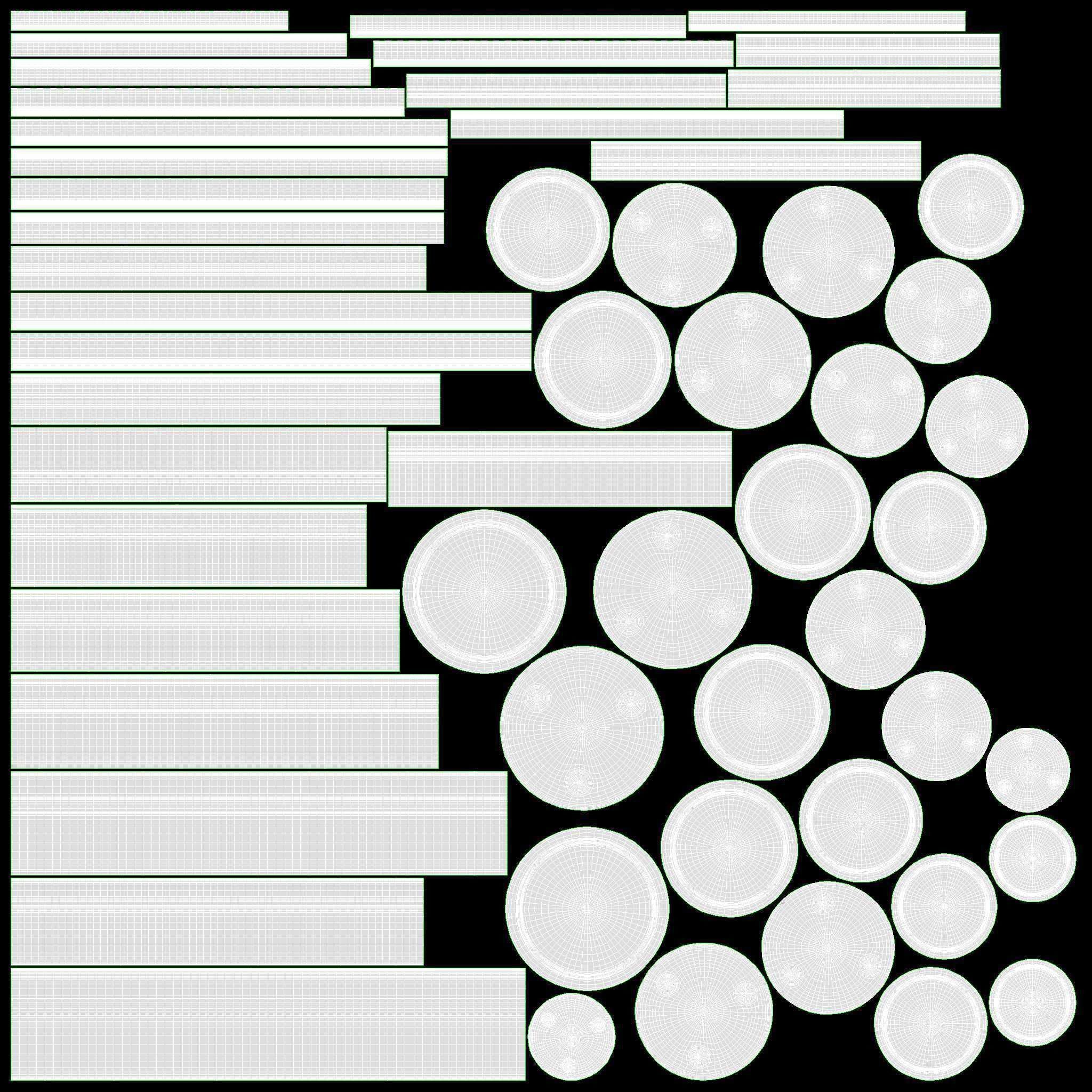 Round decorative empty gift can jars metal 02 brass 3D model_11