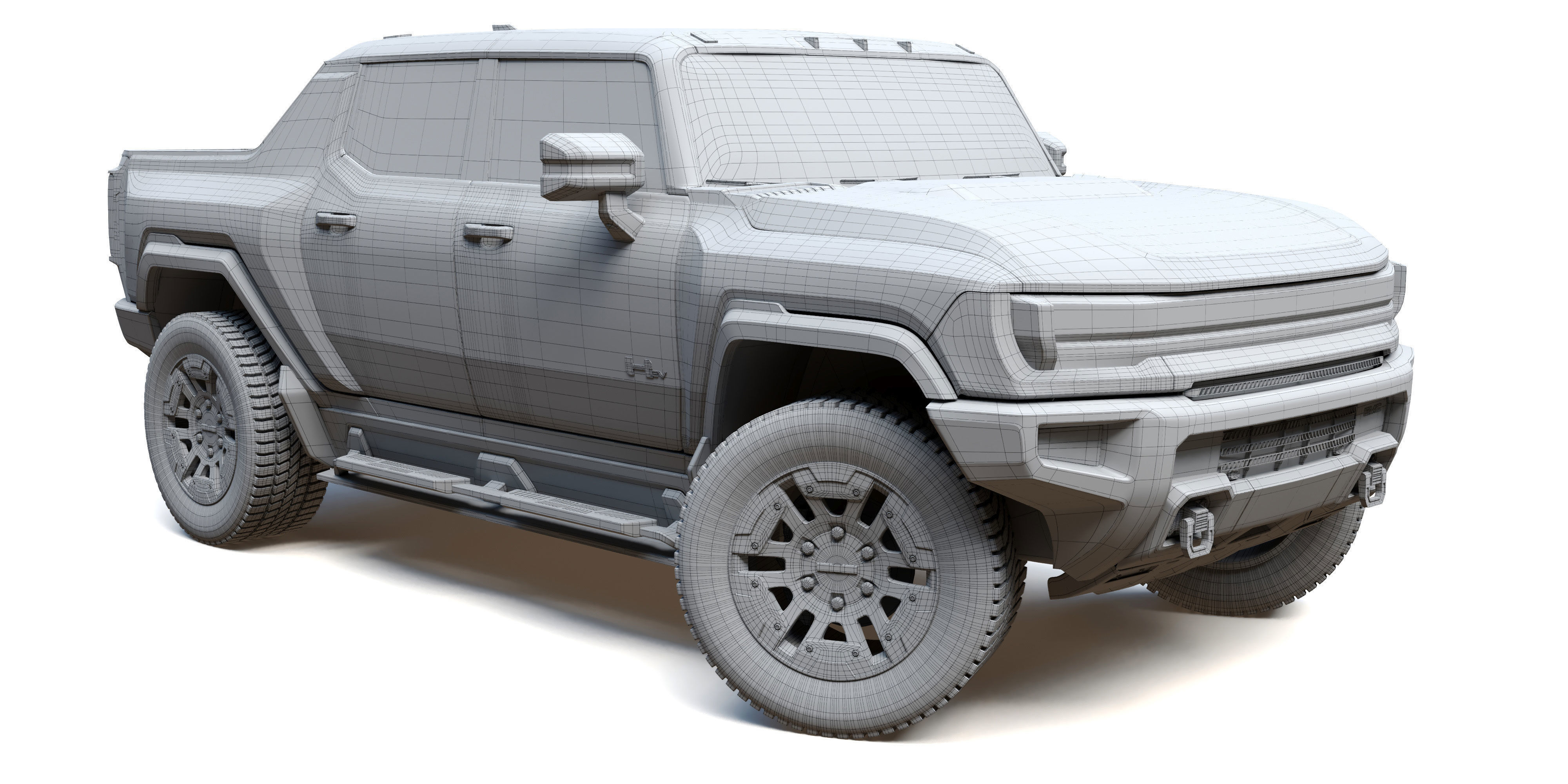 Hummer EV2022 3D model_13