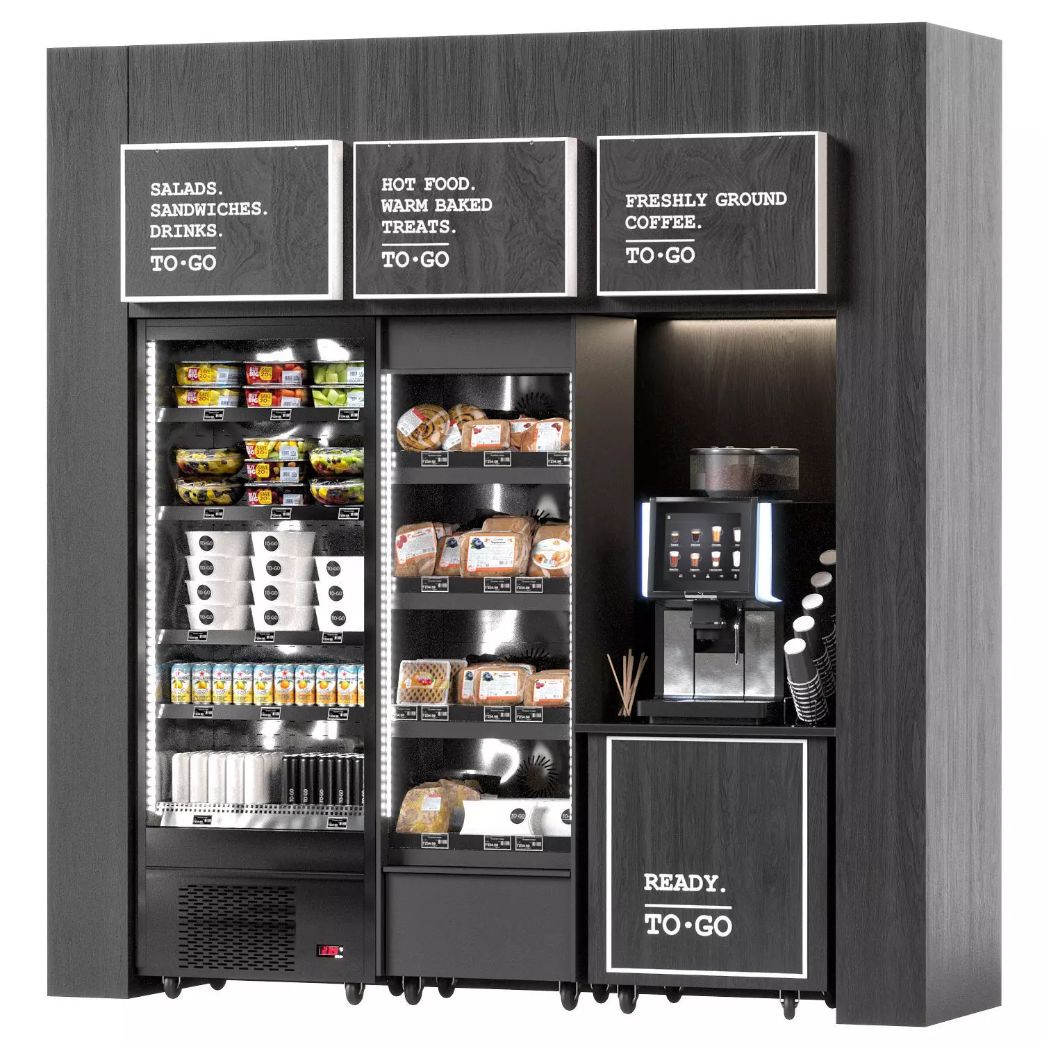 Coffe shop 3D model_0