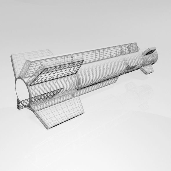 Missile 03 3D model_7