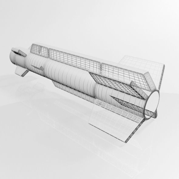 Missile 03 3D model_6