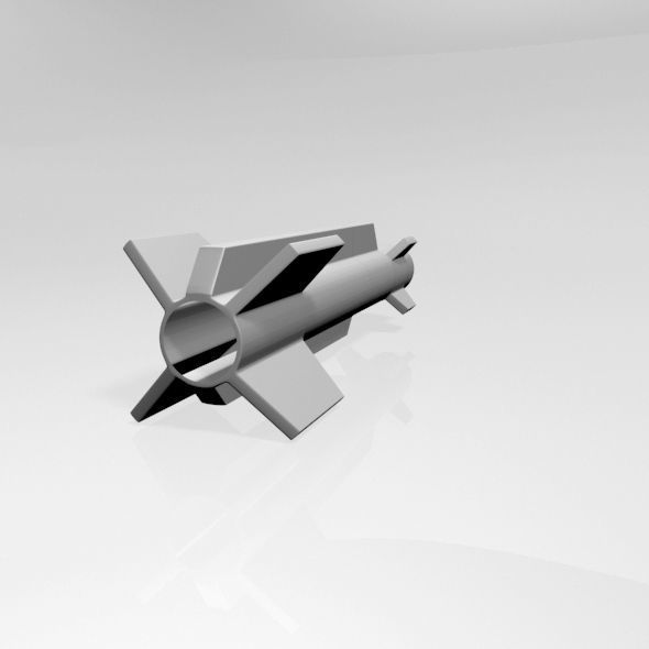 Missile 03 3D model_8