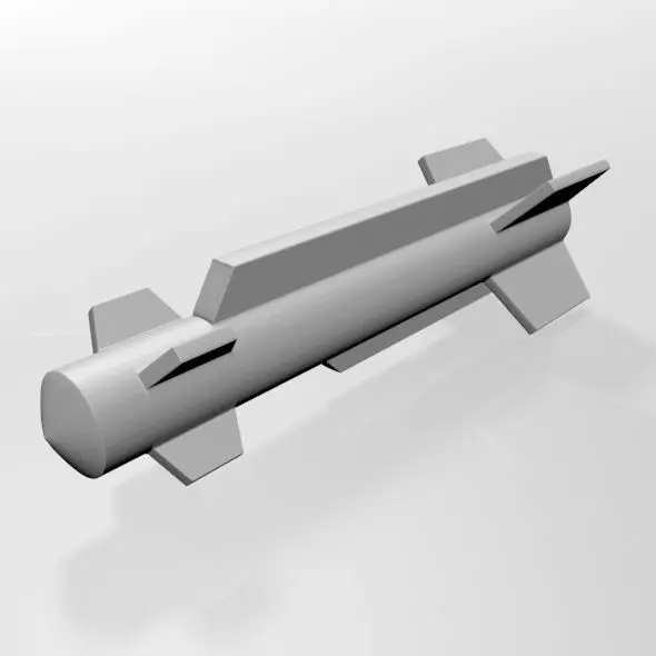 Missile 03 3D model_0