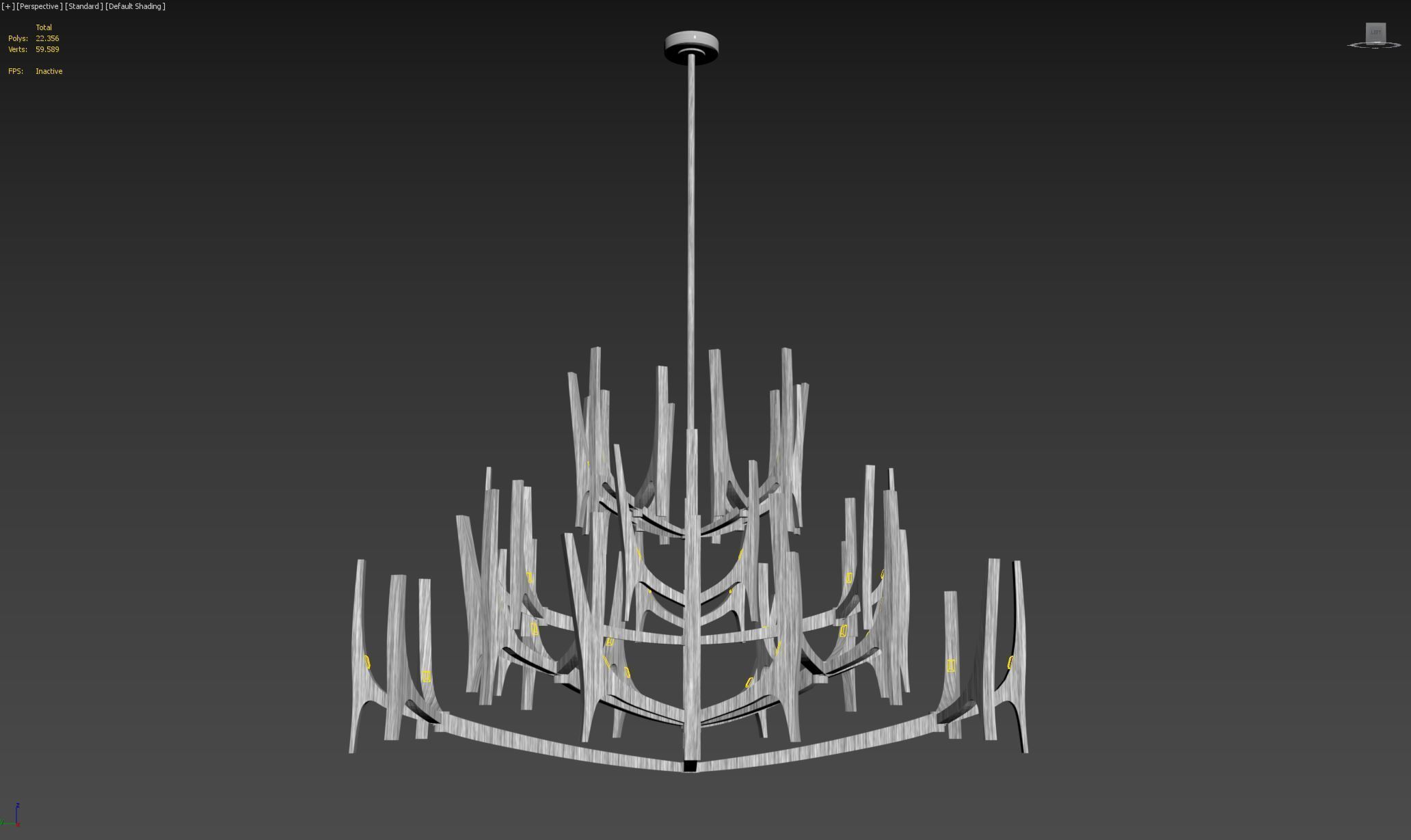 Tusk Chandelier 2 3D model_3