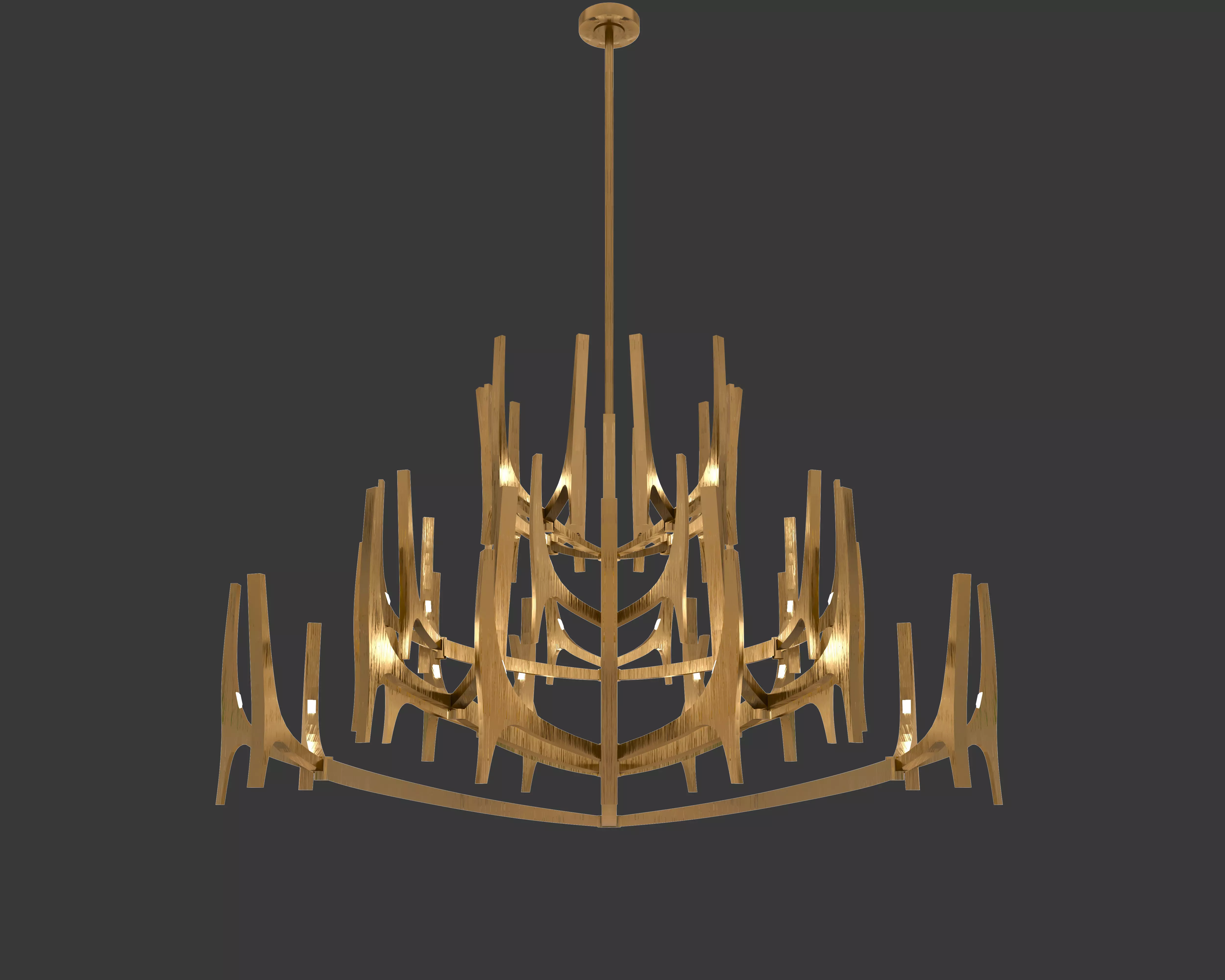 Tusk Chandelier 2 3D model_0
