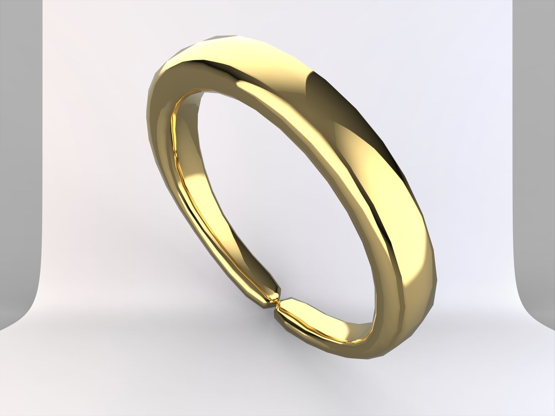 Gold Bracelet 3D print model_1