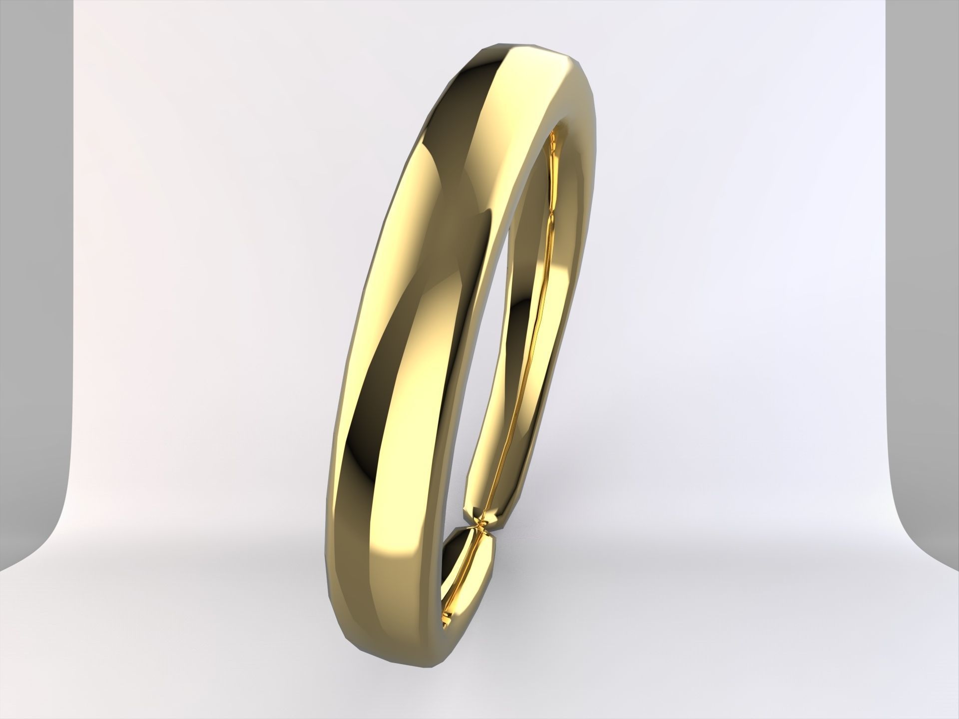 Gold Bracelet 3D print model_3