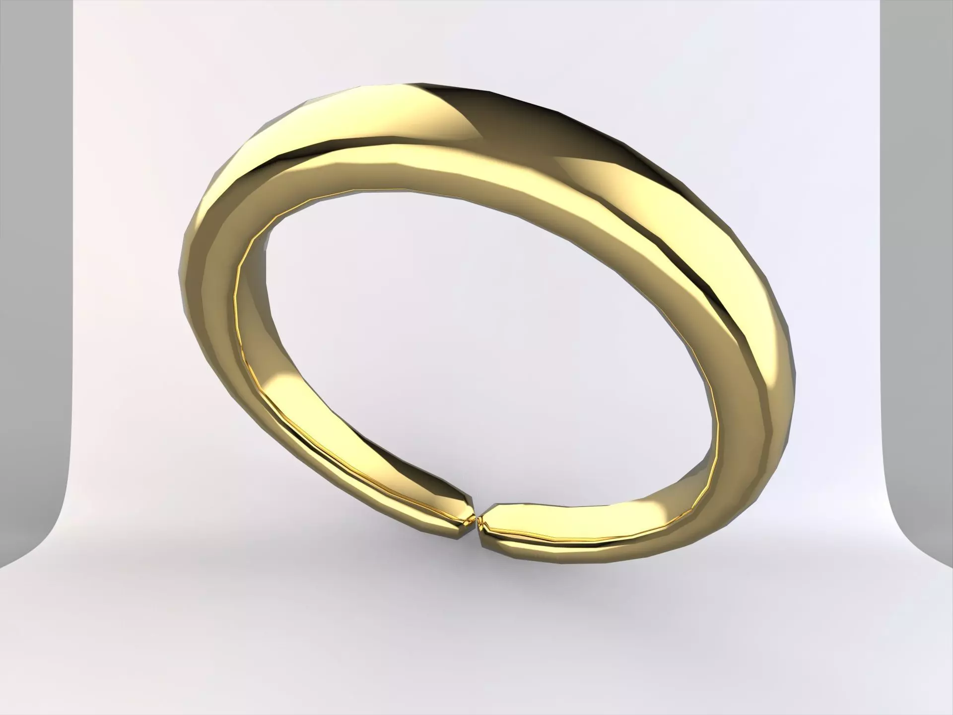 Gold Bracelet 3D print model_0