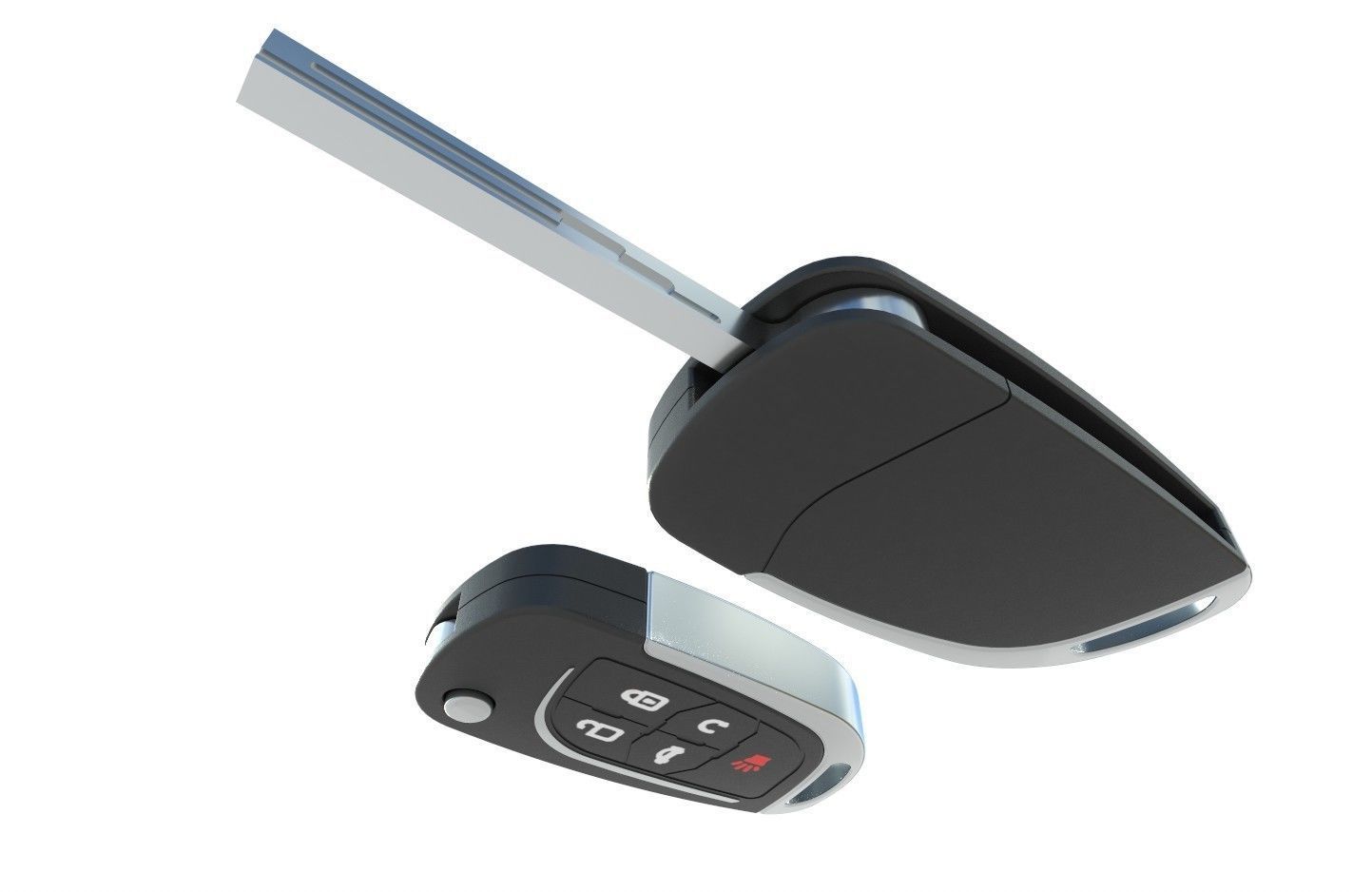 Car key Model 4 Low-poly 3D model_24