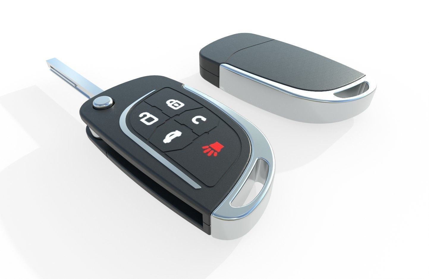 Car key Model 4 Low-poly 3D model_14