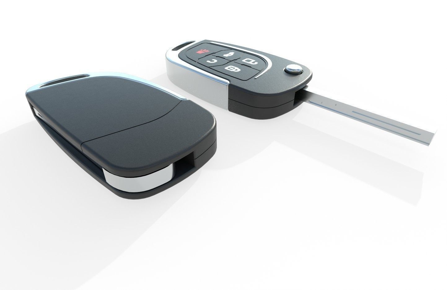 Car key Model 4 Low-poly 3D model_19