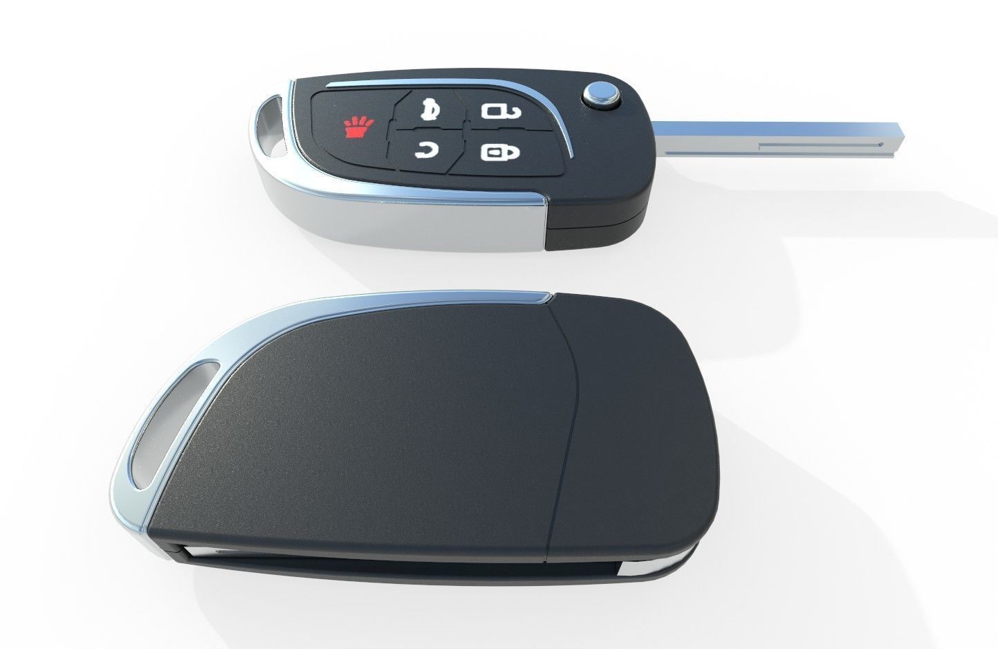 Car key Model 4 Low-poly 3D model_5