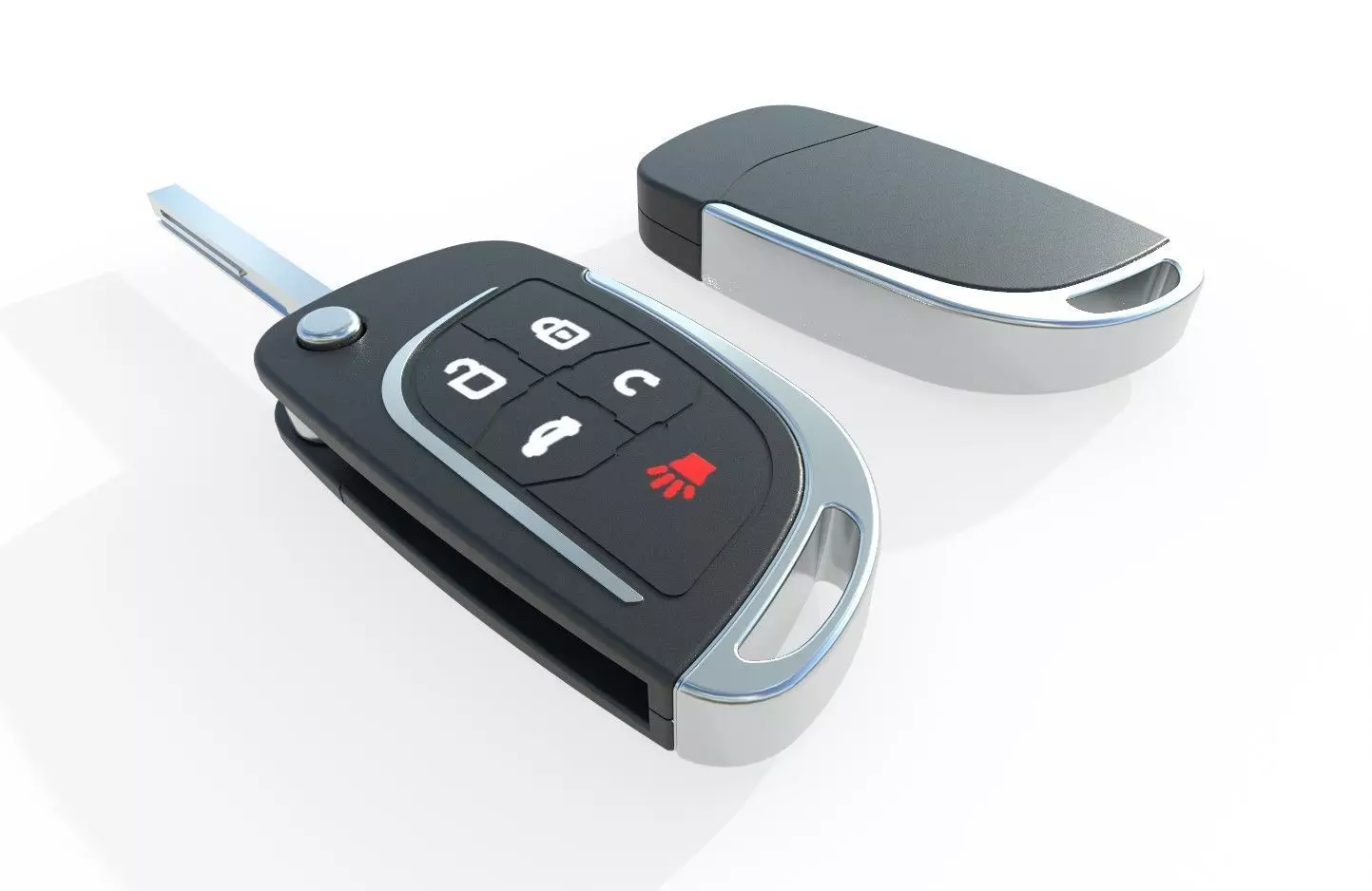 Car key Model 4 Low-poly 3D model_0