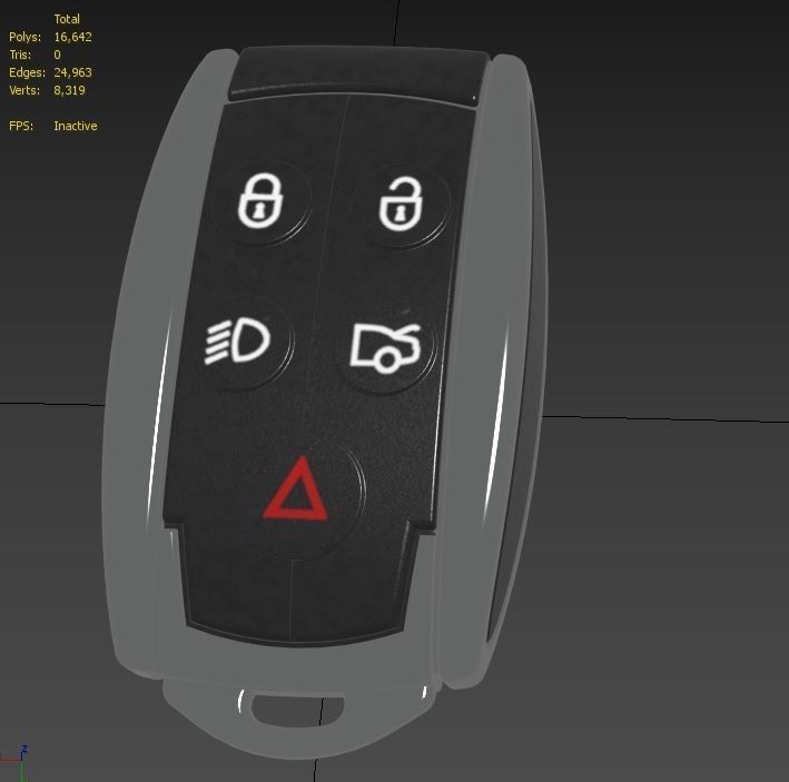 Car key Model 5 Low-poly 3D model_28