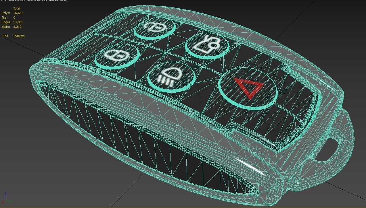 Car key Model 5 Low-poly 3D model_29