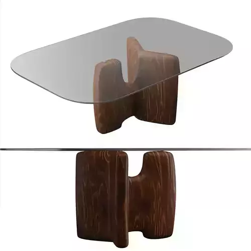 roche-bobois RIO IPANEMA DINING TABLE  HQ 3dmodel