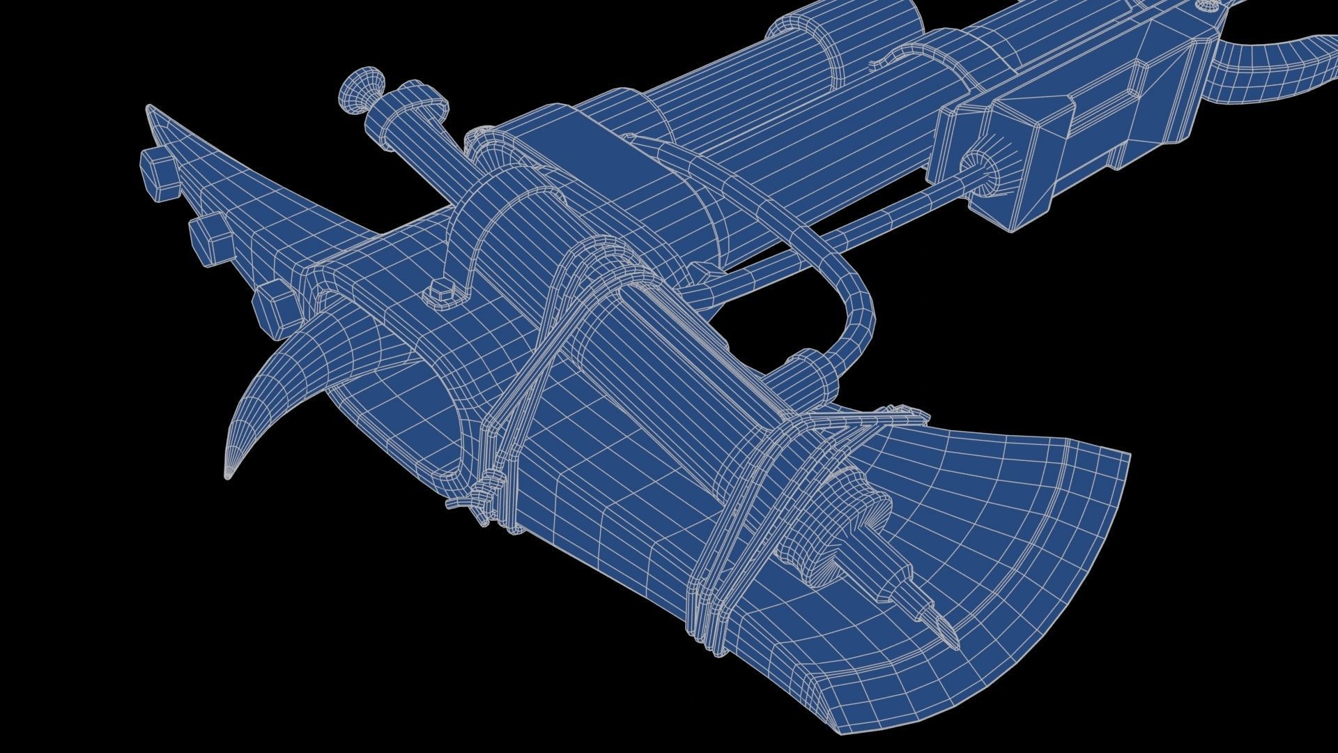 Modifiable Strike Weapon 20 Low-poly 3D model_28