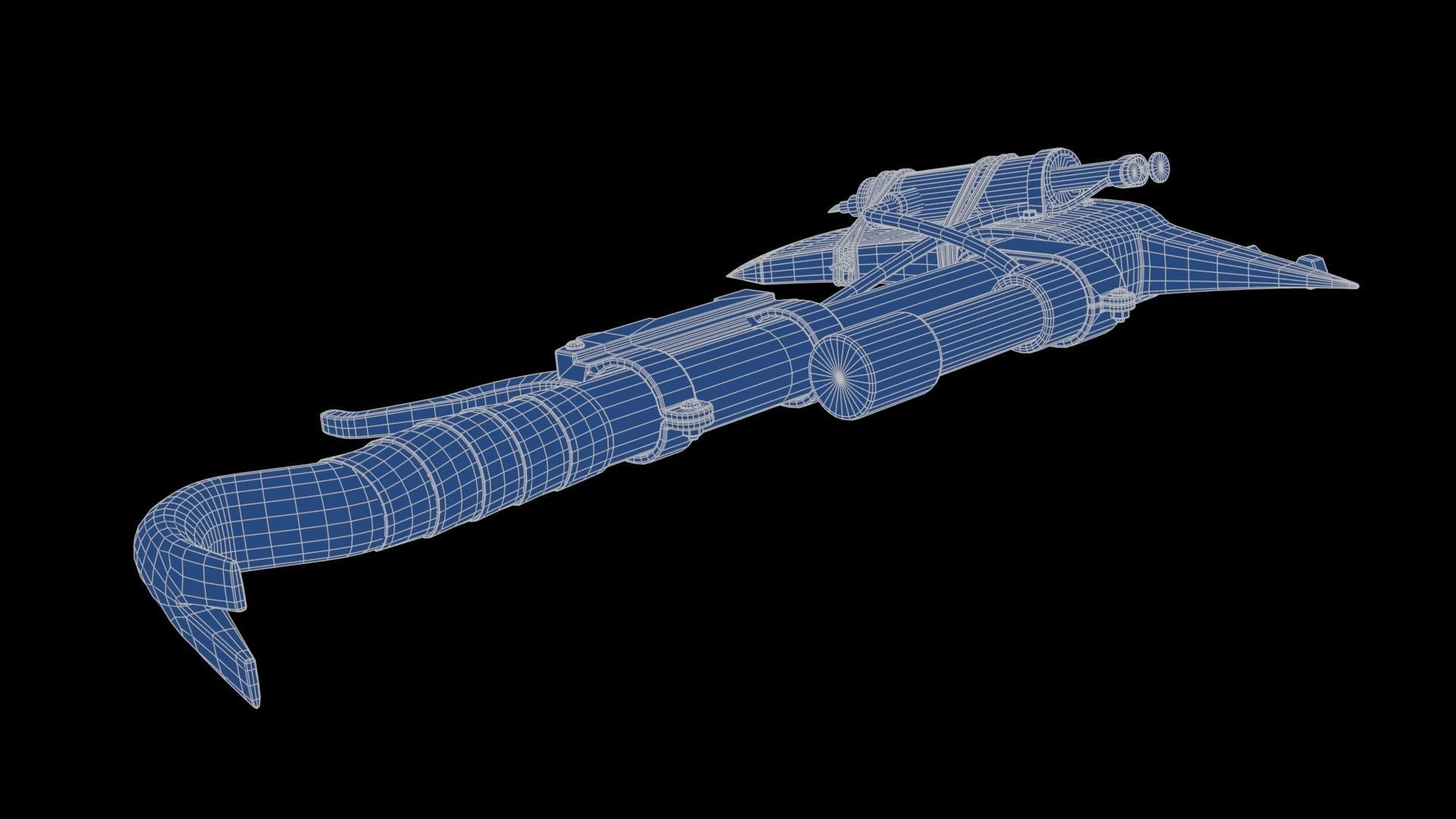 Modifiable Strike Weapon 20 Low-poly 3D model_26