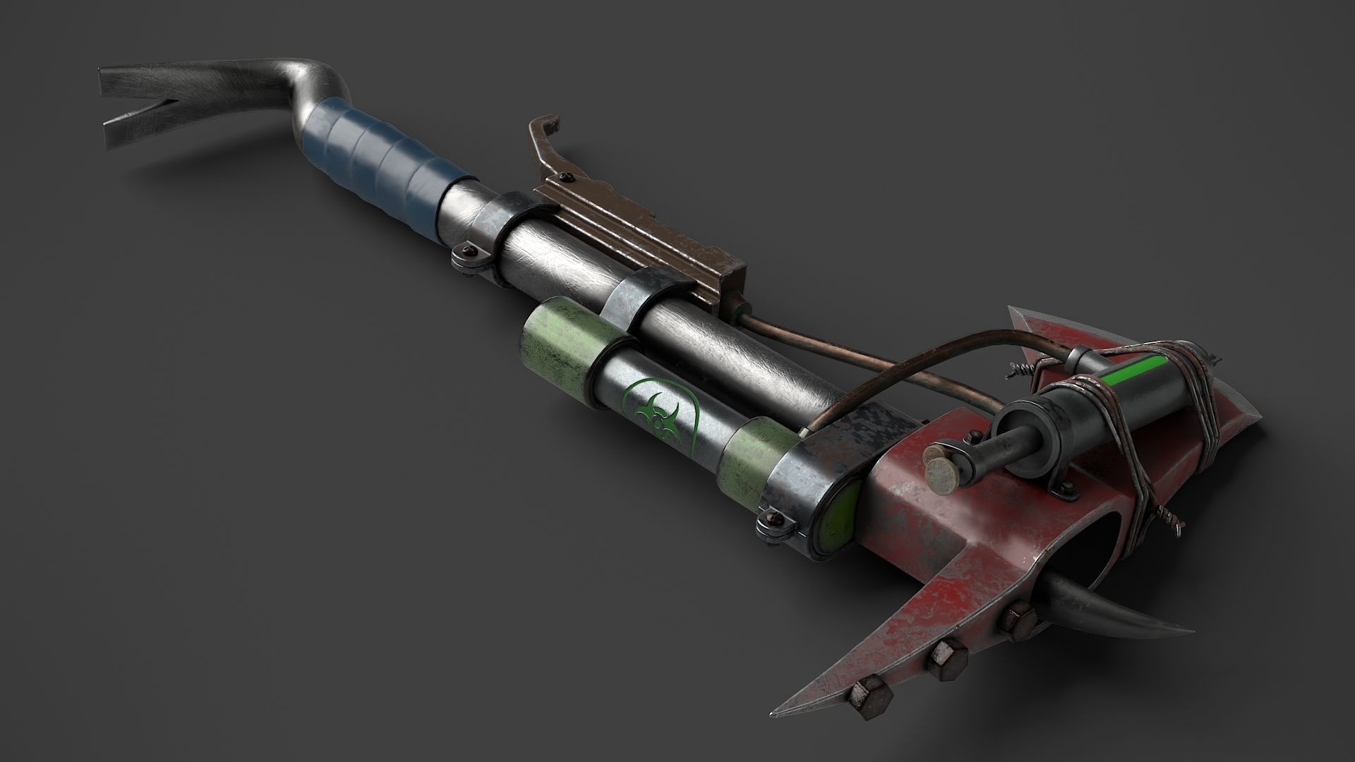 Modifiable Strike Weapon 20 Low-poly 3D model_1