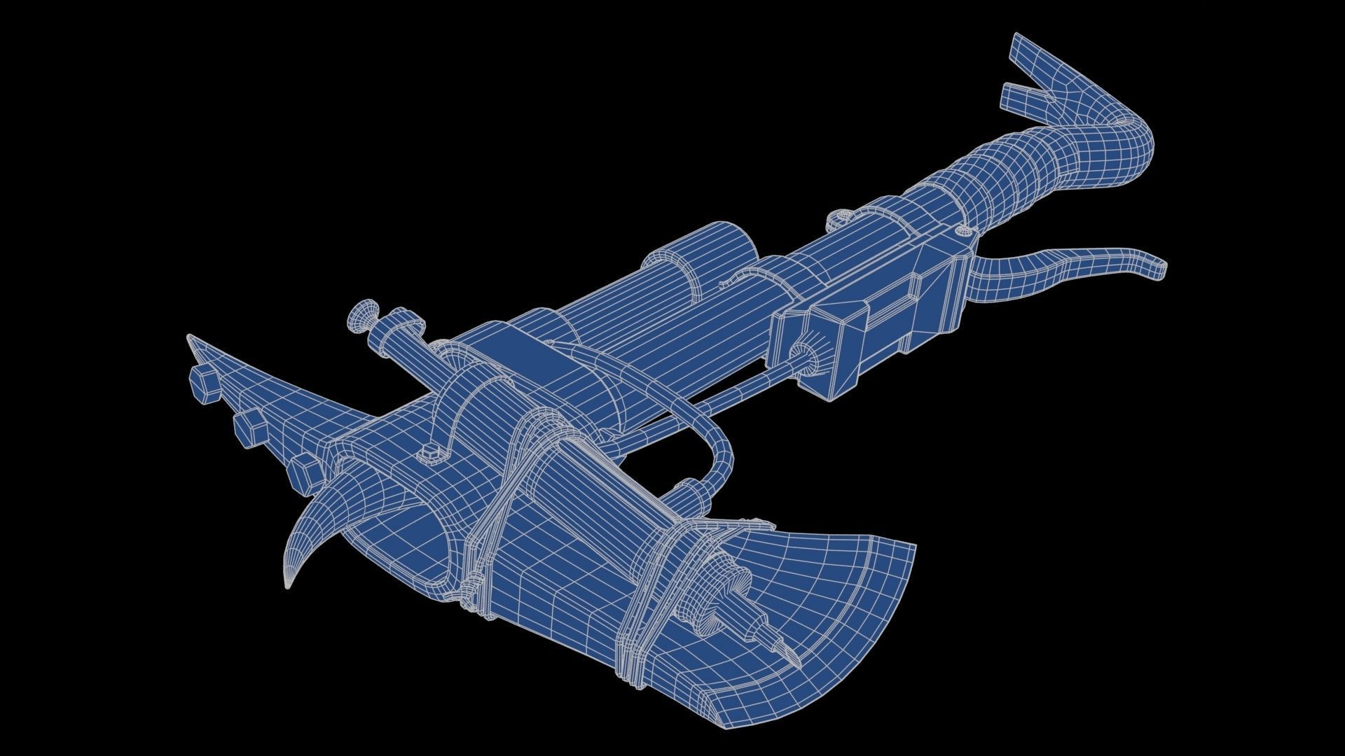 Modifiable Strike Weapon 20 Low-poly 3D model_23