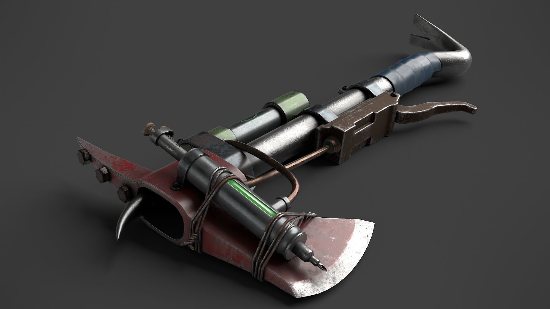 Modifiable Strike Weapon 20 Low-poly 3D model_3